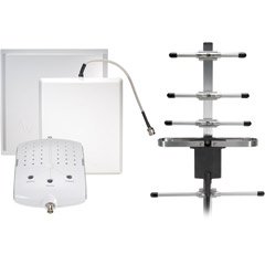 Wireless Extenders zBoost YX610 Dual Band PCS and Cellular 800/1900 MHz 60db Amplifier Repeater Signal Booster Kit