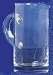 Individually Hand Etched Glass Lobster Syrup Pitcher 5"H 10 oz Set / 2
