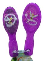 Compact travel size Tinker Bell Hair Brush and Mirror 2 pcs set