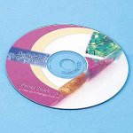 SANWA SUPPLY LB-CDR009 インクジェット透明フィルムCD-Rラベル