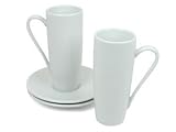 Konitz K104 Coffee Bar Latte Macchiato Cups and Saucers Set of 2