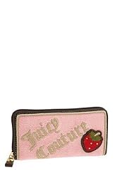 Juicy Couture Strawberry Large Zip Around Wallet Pink