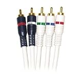 25 FT Component Video Audio 5-RCA Gold Cable 25ft HDTV