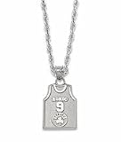 Rajon Rondo Boston Celtics #9 5/8 Jersey Pendant on an 18 Chain - Sterling Silver Jewelry
