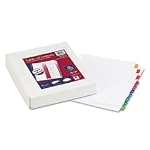 #6: Avery 11169 Avery Ready Index Table/Cntnts Dividers, 10-Tb, 1-10, Letter, AST, 24 Sets/Bx