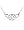 Double Trinity Knot Necklace (length: 16