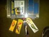 Fishing Kit 2 -Flambeau Plastic Tackle Box, Storm Subwart, Strike King Red Eye Shad, Rapala Minnow Rap, Bandit Flat Maxx Crankbaits Deep and Shallow Runners