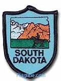South Dakota - State Shield Patch, Blue