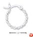 Sterling Silver 16mm Twisted Hoop With Ropings French Lock Earrings