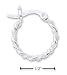 Price Comparison : Sterling Silver 16mm Twisted Hoop With Ropings French Lock Earrings