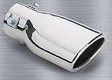 Superior 28-6302 4 x 7 Stainless Steel, Slant Cut, Oval Bolt-on Exhaust Tip