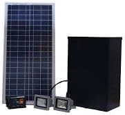 Solar LED Sign Billboard Lighting Kit with dual 10w LED Flood Lights