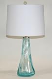 Arteriors Home Ely Aqua Blue Glass Table Lamp