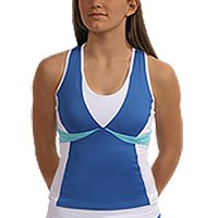 Scoop Neck Racerback Tennis Fitness Tank by DTL Down The Line Sportswear Inc.