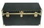 Black Vinyl Plywood Trunk 36x20x13 with Wheels