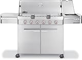 Weber 1850001 Summit S-620 Natural Gas Grill, Stainless Steel