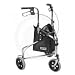 Drive Medical Winnie Deluxe 3-Wheel Steel Rollator - Silver