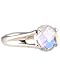 Bask Four Prong Round Rainbow Quartz Ring