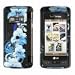 Blue Hawaiian Flower Snap on Hard Skin Cover Case for Lg Envy Touch Vx11000 + Belt Clip