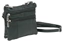 Black Leather Mini Pouch Crossbody Bag Handbag Purse
