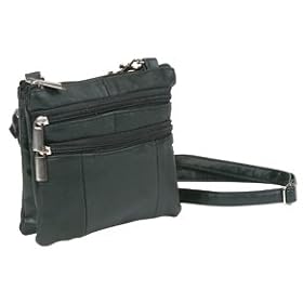 Buy Black Leather Mini Pouch Crossbody Bag Handbag Purse by Embassy