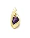 14k Amethyst Slide