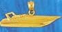 14K Gold Boat Charm