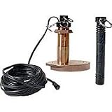 Bronze Through-Hull 200/50 kHz 14/45 Degree Transducer w/ Depth, Temp, and Speed