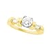14K Yellow Gold Diamond Engagement Ring Semimount - 0.33 Ct.