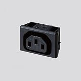 パナソニック 機器用IECはめ込みコンセント 10A 250V ブラック WCF1051B