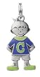 Children Jewelry Charm & Trinkets - Boy Shaped Metal Initial Charm - C
