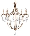 Crystal Light Chandelier, Large Currey In A Hurry by Currey & Company - 9881