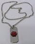 Emerg Alert Medical Alert Emergency ID 24" Necklace and Wallet Card - "Alzheimer's Disease"