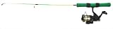 25 Neon Extreme Light Action Ice Fishing Rod Combo Green / Chartreuse