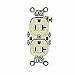 Duplex Outlet, 20 Amp Ivory