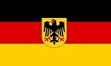 Fahne BRD mit Adler, 90 x 150 cm - 