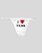 White Thong with I Love Trine