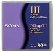 DLT III Tape Cartridge, 10/20GB (SON54245) Category: Tape Media