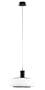 Eglo 88299A Modica, Black and Chrome/Opal White, 1-Light Pendant Light Fixture