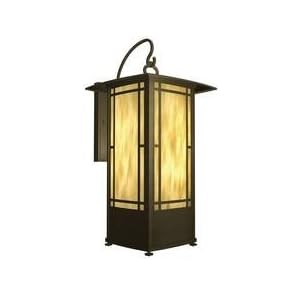American Fluorescent EUW126MBSCT Eureka Outdoor Sconce, Transitional Mission Style with... by American Fluorescent