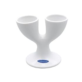 Kitchen Craft White Porcelain Double Egg Cup