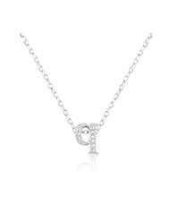 Micro-Pave Initial Q Pendant Necklace