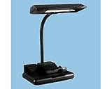 Deluxe Organizer Base 15 Watt Fluorescent Desk Lamp, 21 High, Black CGI15108