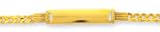 14k Yellow Curb Link Childrens ID Bracelet - 6 Inch