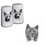 Akita Small Salt and Pepper Shakers, Porcelain by Rosalinde (3')
