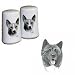 Akita Small Salt and Pepper Shakers, Porcelain by Rosalinde (3')