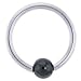 14 Gauge BCR HEMATITE Captive Ring 7/16" 5mm