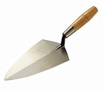 Rose Philadelphia Pattern Brick Trowel 12" blade, 5-1/2" Standard Shank Leather Handle