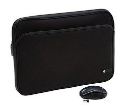 HP NoteBook, Laptop Essentials Kit - Black Sleeve 16 Inch Bag + 2.4Ghz  Wireless Optical Mouse