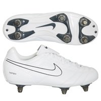 Nike Tiempo Natural II Soft Ground Football Boots - White/Summit/Anthracite - Kids